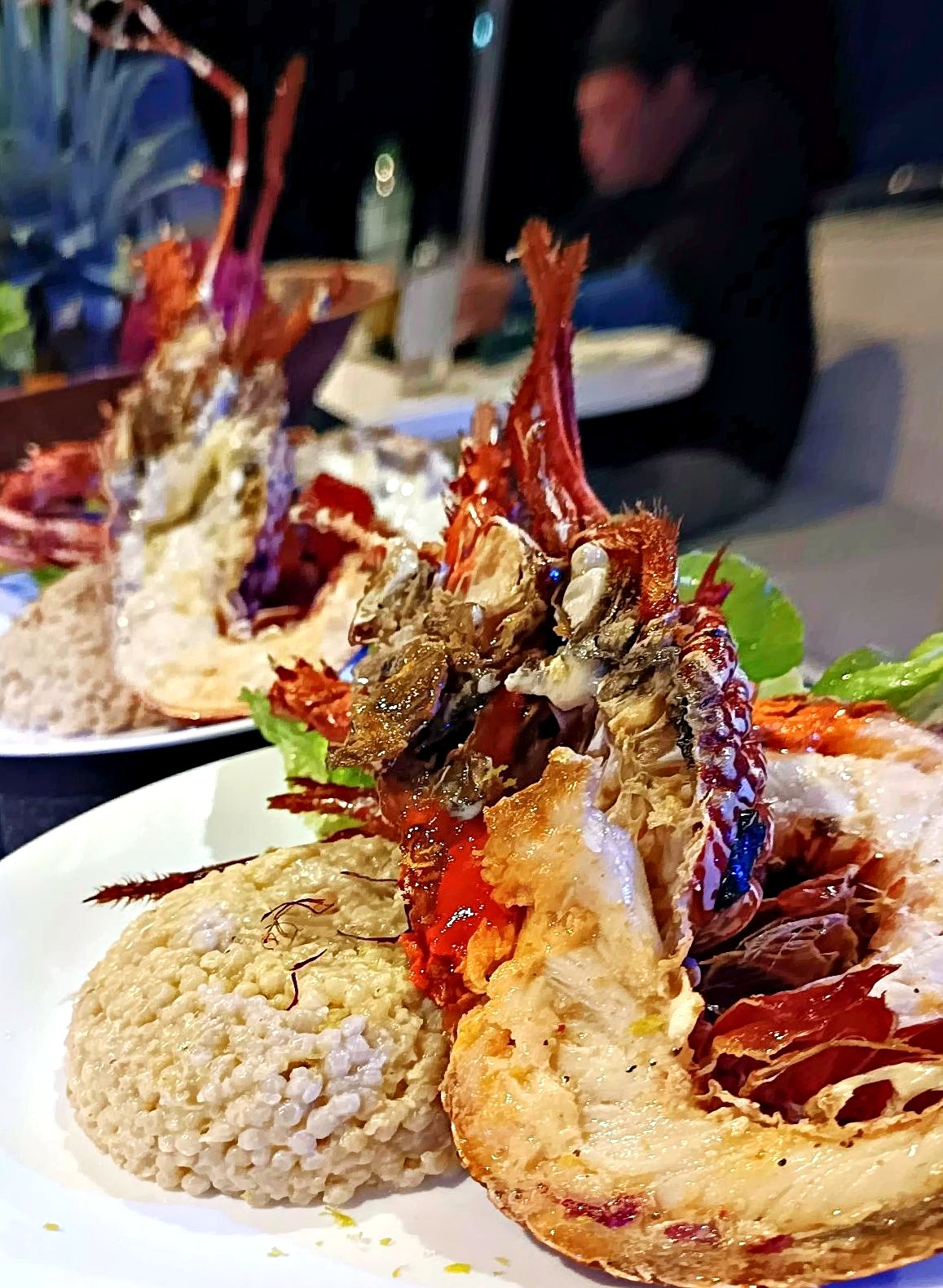 Une langouste grillée